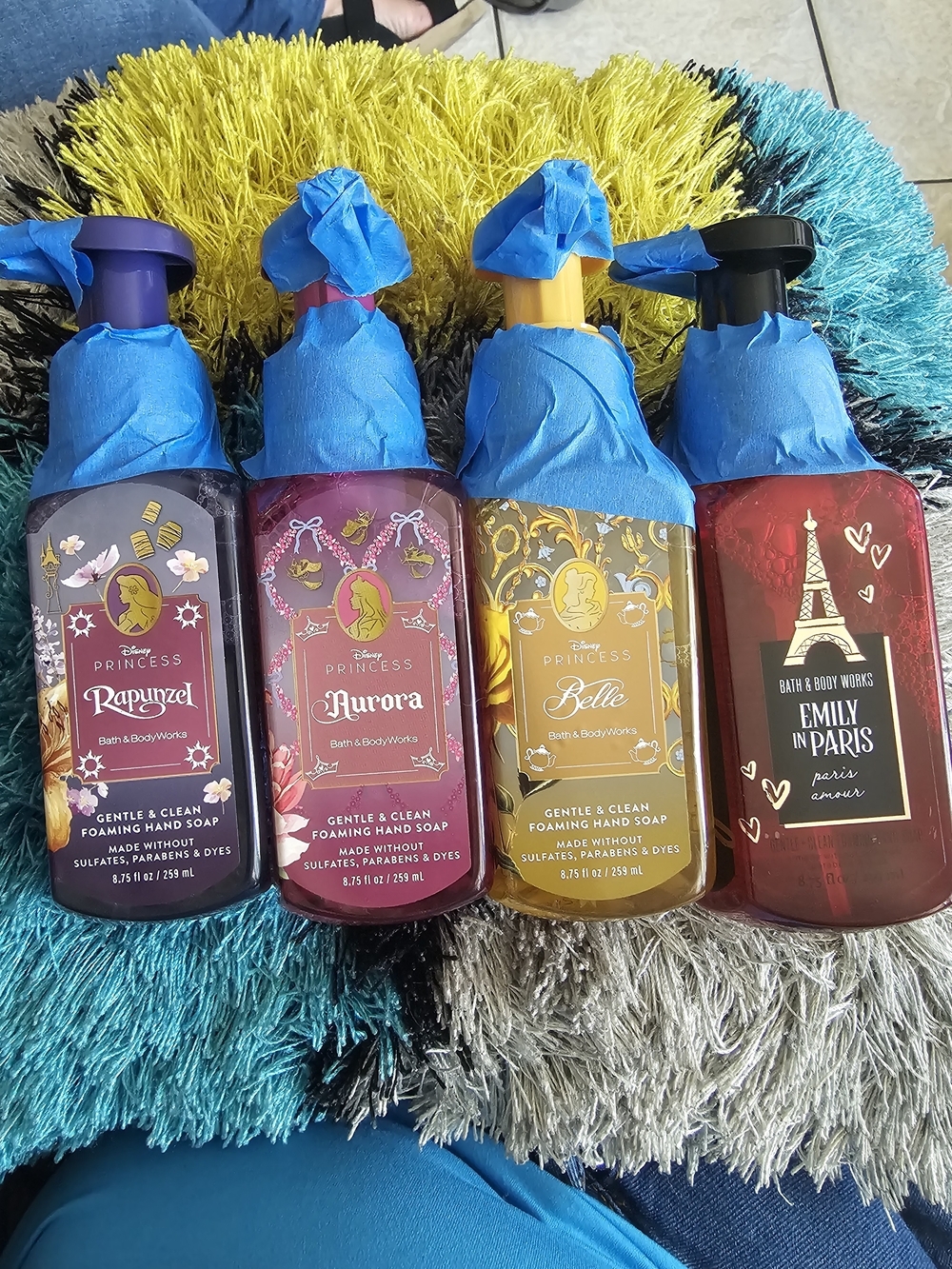 Disney Princess Foaming Hand Soap Set - Purple, Pink, Yellow & Red